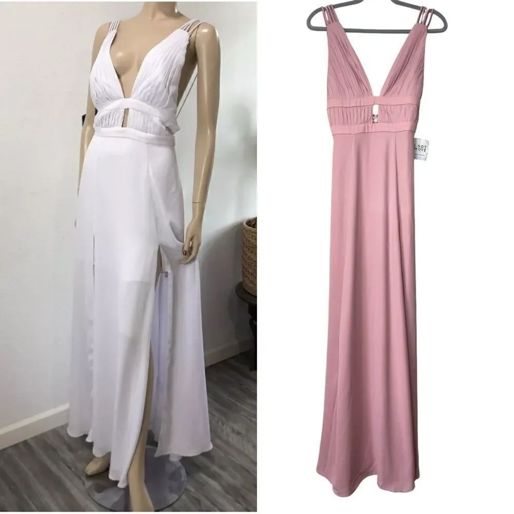 NWT Fame and Partners Maxi Pink Dress Tank Size 0
